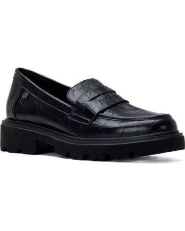 CARMELA LEDER-LOAFER MIT PLATEAU 164270 SCHWARZ NEGRO