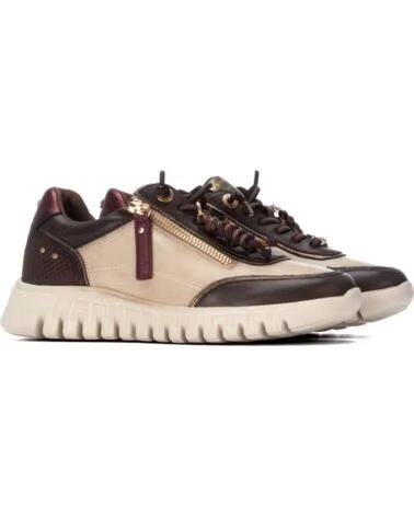 CARMELA 164244 SNEAKERS CASUAL IN PELLE MARRONE MARRON