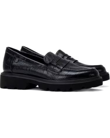CARMELA LEDER-LOAFER MIT PLATEAU 164270 SCHWARZ NEGRO