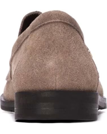 CARMELA MOCASSINS EN CUIR TAUPE