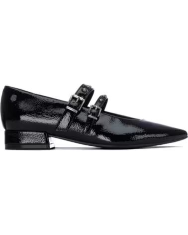 CARMELA 164298 SCARPE BASSE NERE IN VERNICE CON FIBBIE NEGRO