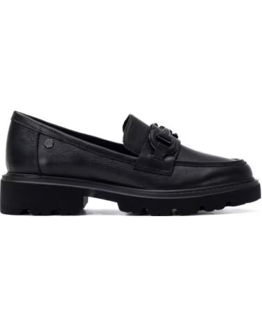 CARMELA 164336 LEATHER LOAFER WITH BUCKLE NEGRO