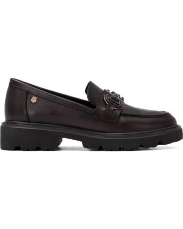 CARMELA LEDER-LOAFER MIT SCHNALLE UND PROFILSOHLE 164336 MARRON