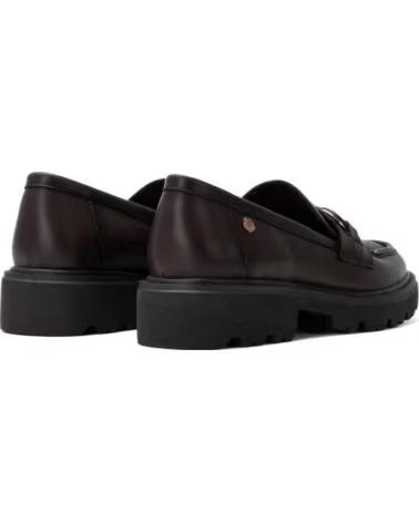 CARMELA MOCASSIN EN CUIR AVEC BOUCLE ET SEMELLE CRANTER 164336 MARRON