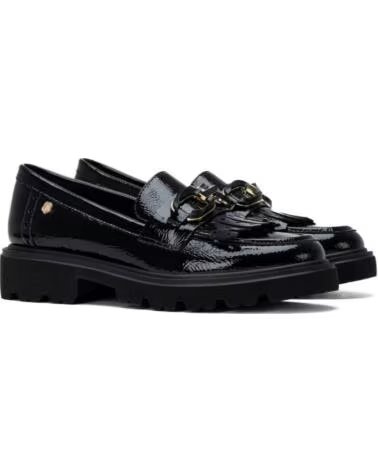 CARMELA MOCASSINO 164369 CON FIBBIA E SUOLA TRACK NEGRO