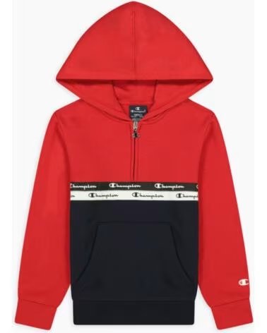 CHAMPION HOODED HALF ZIP COLOR BLOCK SWEATSHIRT VARIOS COLORES