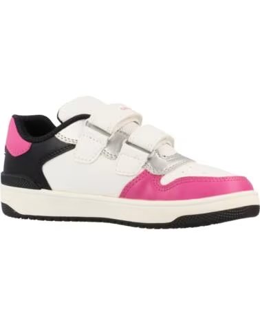 GEOX SCARPE BAMBINA J WASHIBA C0563 BIANCO FUCSIA WHITE-FUCHSIA