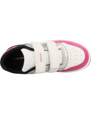 GEOX SCARPE BAMBINA J WASHIBA C0563 BIANCO FUCSIA WHITE-FUCHSIA