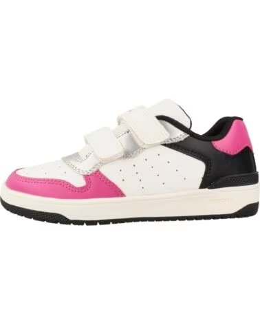 GEOX SCARPE BAMBINA J WASHIBA C0563 BIANCO FUCSIA WHITE-FUCHSIA