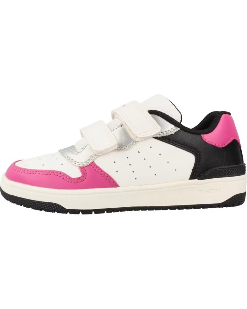 GEOX SCARPE BAMBINA J WASHIBA C0563 BIANCO FUCSIA WHITE-FUCHSIA