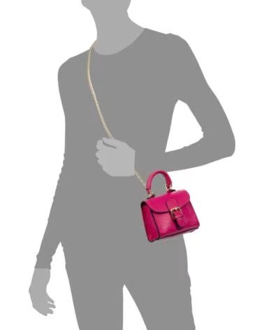 FIRENZE ARTEGIANI ANNICCO MINI HANDTASCHE UND UMHÄNKETASCHE FUCHSIA FUCSIA