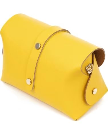 FIRENZE ARTEGIANI AURORA UMHÄNGETASCHE AUS ECHTEM RUGA-LEDER MADE IN ITALY AMARILLO