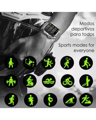 DAM SMARTWATCH B04 MILITAR VERDE