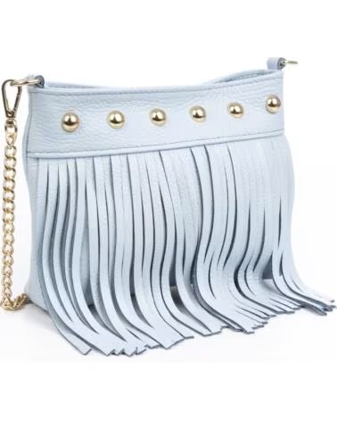 FIRENZE ARTEGIANI BEDULITA CROSSBODY BAG 8158 LIGHT BLUE CELESTE