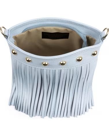 FIRENZE ARTEGIANI BEDULITA CROSSBODY BAG 8158 LIGHT BLUE CELESTE