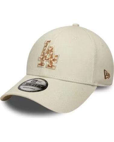 NEW ERA Gorra LA Dodgers Animal Print 9Forty crema 1