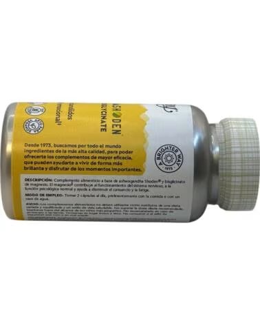 SOLARAY ASHWAGANDHA SHODEN MAGNESIO BISGLICINATO 60 CÁPSULAS VEGETALES