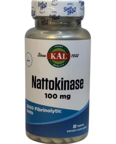 SOLARAY NATOQUINASA NATTO-K NATTOKINASE ENZIMA PROTEOLÍTICA 2000 FU 100 MG 30 COMPRIMIDOS