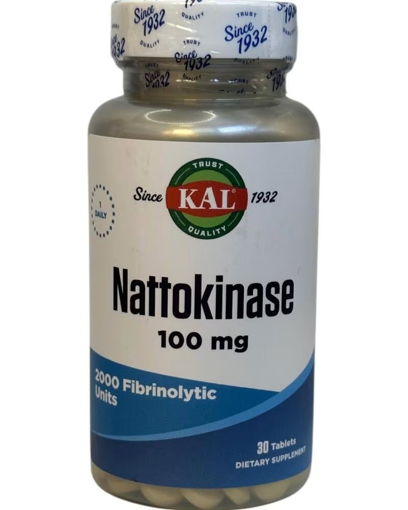 SOLARAY NATOQUINASA NATTO-K NATTOKINASE ENZIMA PROTEOLÍTICA 2000 FU 100 MG 30 COMPRIMIDOS
