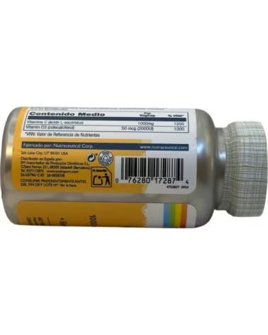 SOLARAY VITAMINA C D3 1000 MG 50 ΜG 2 000 UI 60 CÁPSULAS VEGETALES