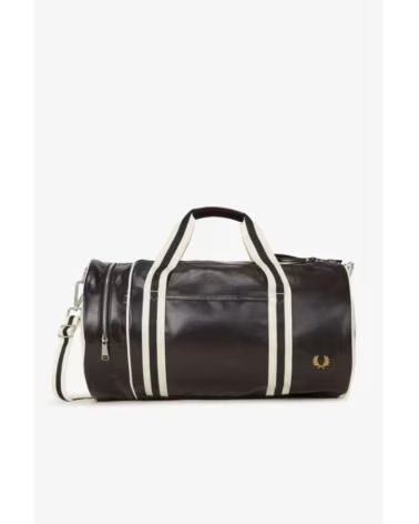 FRED PERRY CLASSIC BARREL BAG L7255 NEGRO