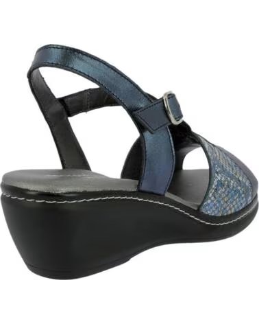 D`CUTILLAS SANDALEN 32167 ÜBERWEITE MARINEBLAU MARINO