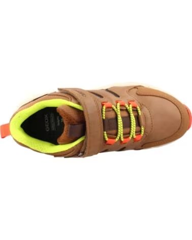 GEOX ZAPATILLAS NIÑO MODELO J56LCD COLOR MARRÓN 0FUME C0616