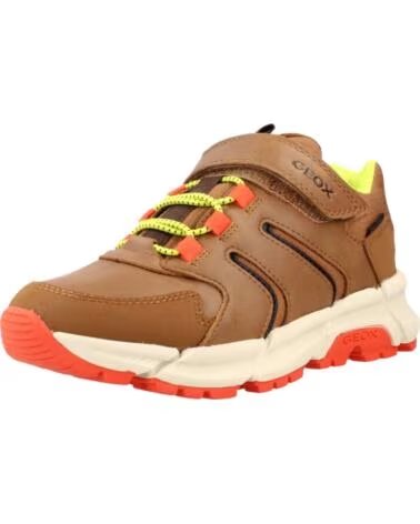 GEOX ZAPATILLAS NIÑO MODELO J56LCD COLOR MARRÓN 0FUME C0616