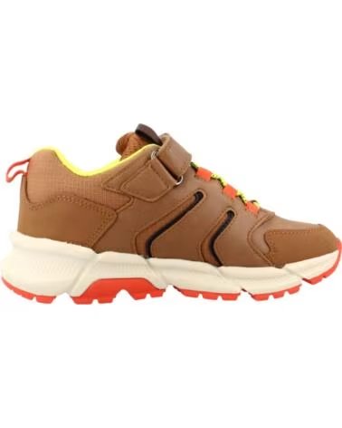 GEOX ZAPATILLAS NIÑO MODELO J56LCD COLOR MARRÓN 0FUME C0616