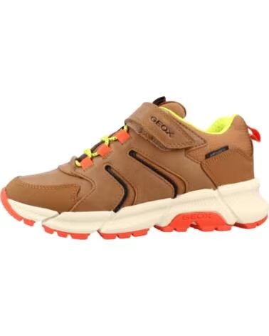 GEOX ZAPATILLAS NIÑO MODELO J56LCD COLOR MARRÓN 0FUME C0616