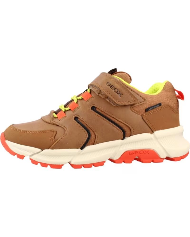 GEOX ZAPATILLAS NIÑO MODELO J56LCD COLOR MARRÓN 0FUME C0616