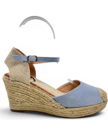 TIMBOS Sandalia cuna esparto celeste 133366 AZUL