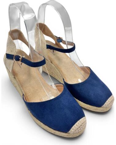 TIMBOS ESPARTO-KEILSANDALE IN MARINEBLAU 133367 AZUL