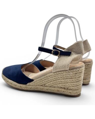 TIMBOS ESPARTO-KEILSANDALE IN MARINEBLAU 133367 AZUL
