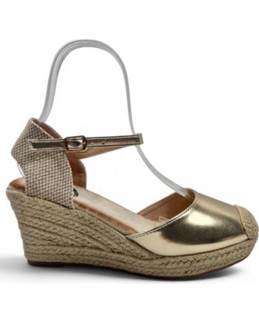 TIMBOS Sandalia cuna esparto mujer oro 133361 AMARILLO