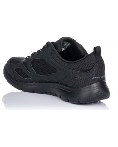 SKECHERS Sneakers Mujer Suited Negro-Negro NEGRO