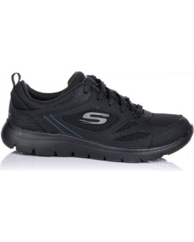 SKECHERS Sneakers Mujer Suited Negro-Negro NEGRO