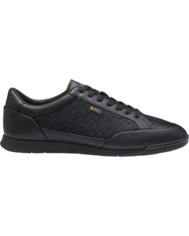 BOSS SNEAKERS UOMO NITAN LOWP NERE NEGRO