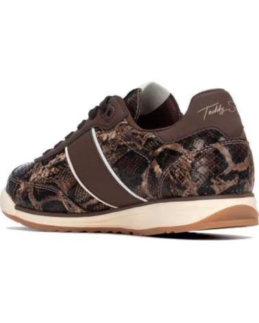 TEDDY SMITH 121005 BRAUNE SNEAKER MIT ANIMAL-PRINT MARRON
