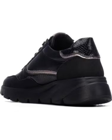 XTI ZAPATILLAS 146111 NEGRAS CON CREMALLERA Y PLATAFORMA NEGRO