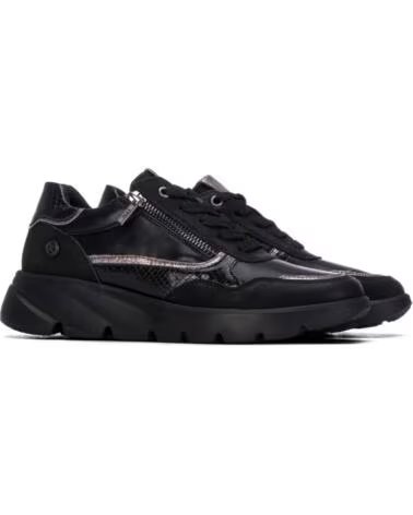 XTI ZAPATILLAS 146111 NEGRAS CON CREMALLERA Y PLATAFORMA NEGRO