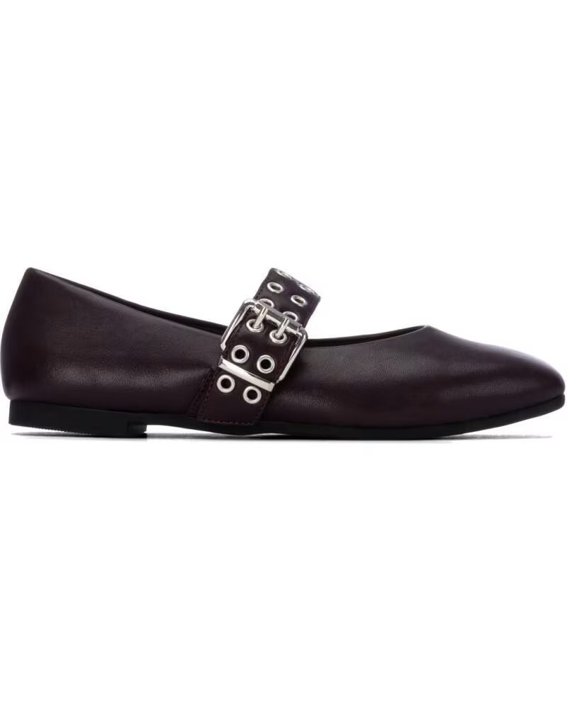 XTI CHAUSSURES PLATES 146407 STYLE MARY JANE AVEC BOUCLE BURDEOS