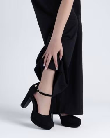 XTI 146438 HIGH-HEEL-SANDALE MIT PLATEAU UND ANKLE-STRAP NEGRO