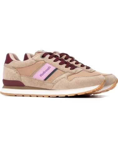 REFRESH ZAPATILLAS 176092 EN BEIGE CON DETALLES MULTITONO