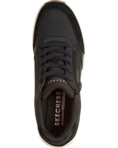 SKECHERS BILLION FLEX - LUXE UP SNEAKERS NERO NEGRO