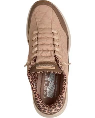 SKECHERS SNEAKERS MUJER CONTOUR FOAM COZY FIT LEOP MARRóN