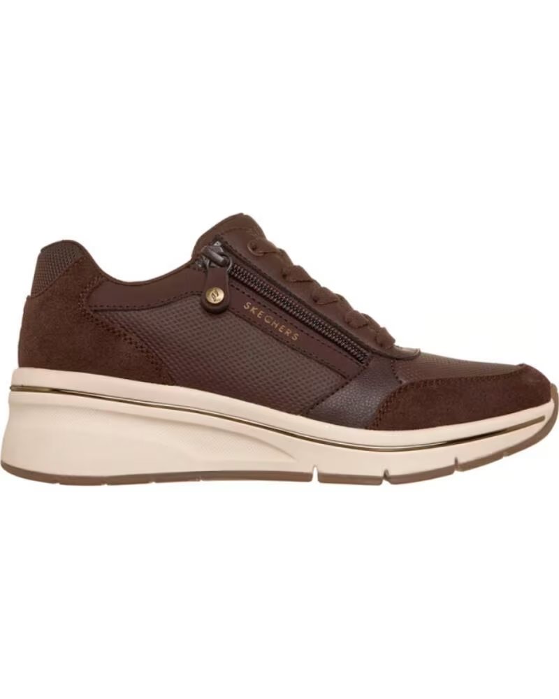 SKECHERS BILLION FLEX LUXE UP ZAPATILLAS MUJER MARRóN