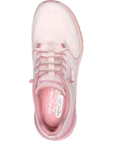 SKECHERS SCARPE DA GINNASTICA 150484 NATURALE ROSA NATURAL