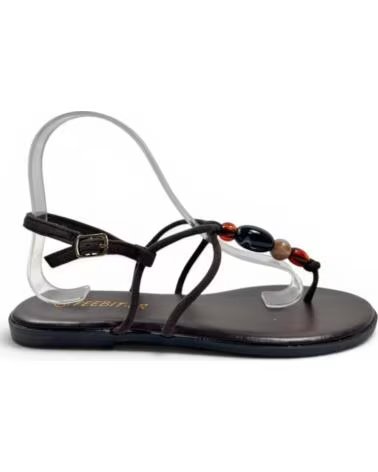 TIMBOS Sandalia esclava plana mujer marron 133372 MARRóN