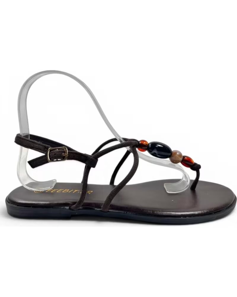 TIMBOS Sandalia esclava plana mujer marron 133372 MARRóN